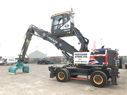 Portland-Stone-Add-New-Volvo-EW240E-Material-Handler-To-The-Company